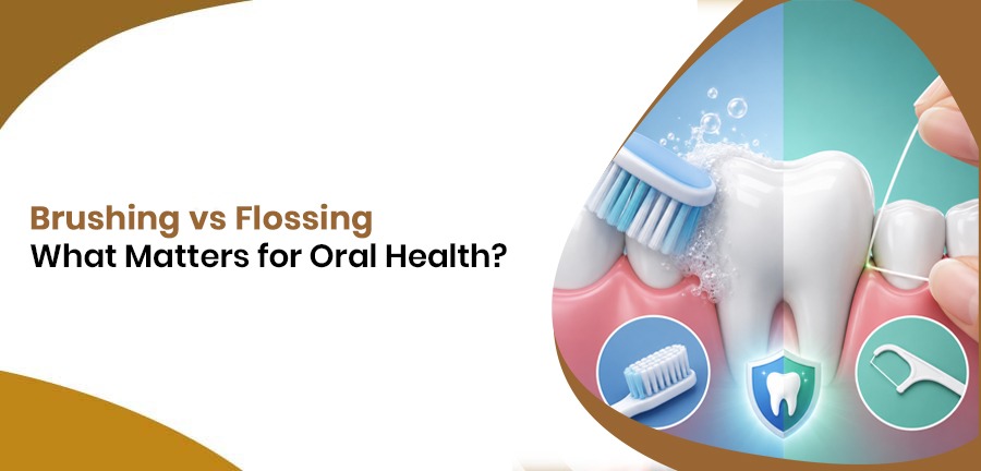 Brushing vs. Flossing